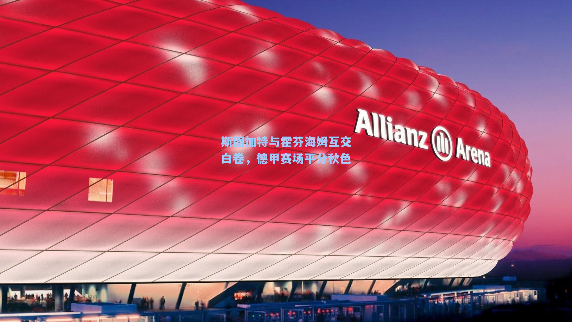 斯图加特与霍芬海姆互交白卷，德甲赛场平分秋色